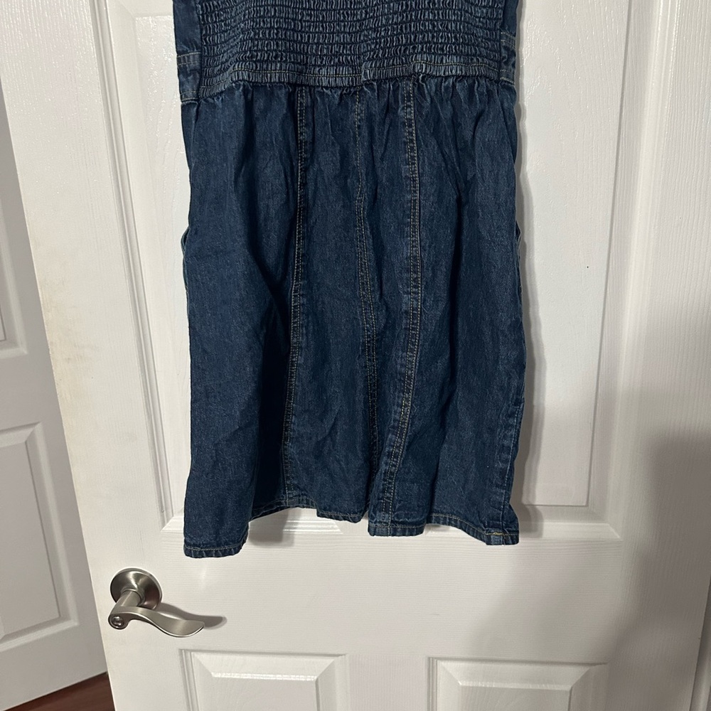 Japna Dark Blue Denim Mini Dress - Picture 11 of 15